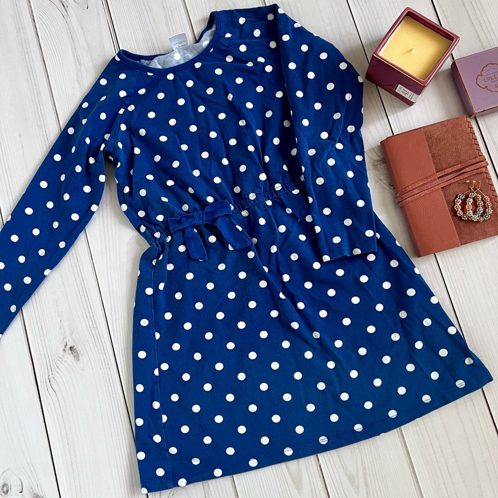 Hanna Andersson Blue with White Polka Dots